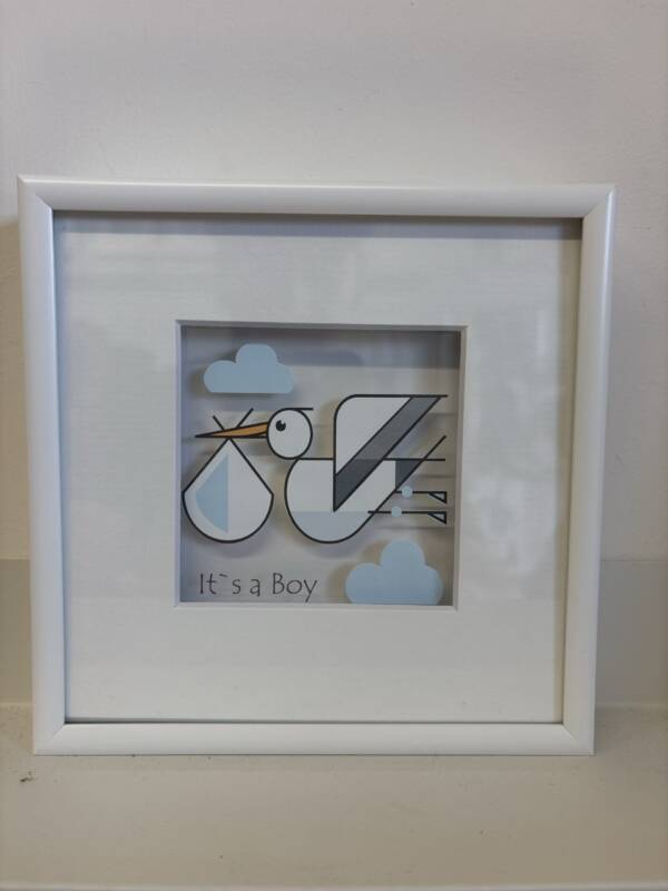 Framed illustrations on glass - Image 2
